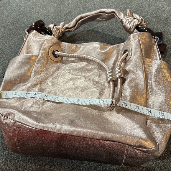 Metallic pink leather Coach bag used one day - Picture 9 of 11